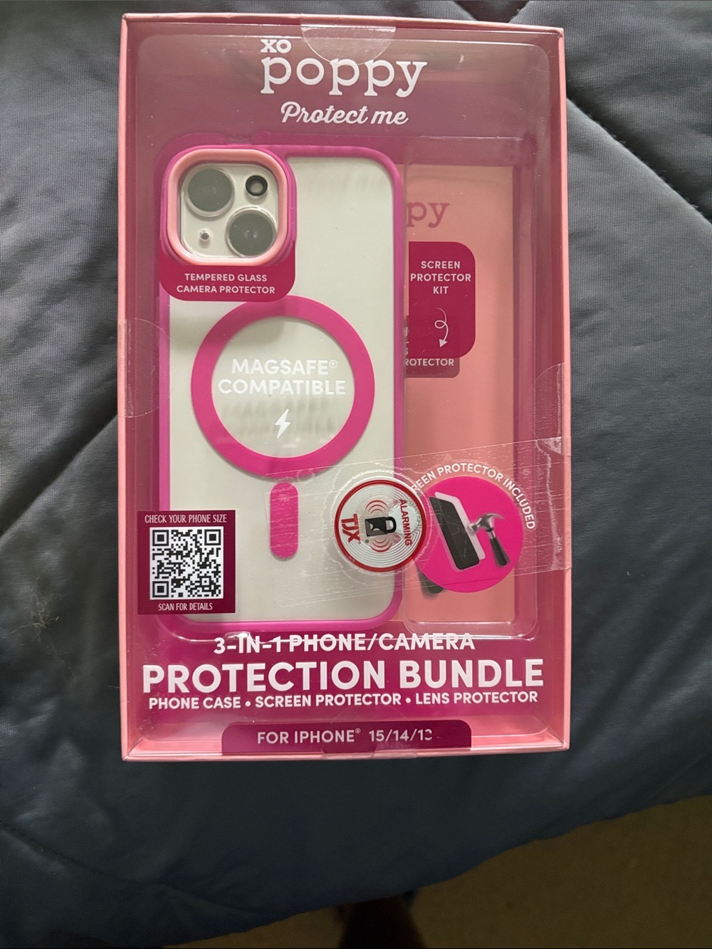 xoxo Poppy MagSafe-Compatible Pink Protection Bundle for iPhone